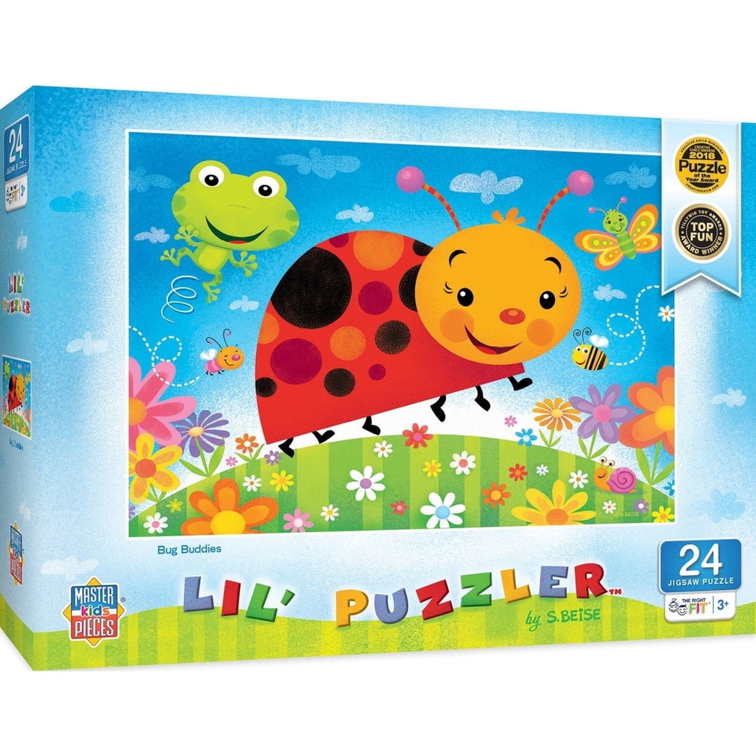 Lil Puzzler Bug Buddies 24 Piece Jigsaw Puzzle for Kids 19x14 Inches Ages 3+ Image 1