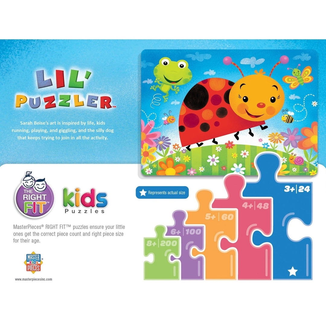 Lil Puzzler Bug Buddies 24 Piece Jigsaw Puzzle for Kids 19x14 Inches Ages 3+ Image 3