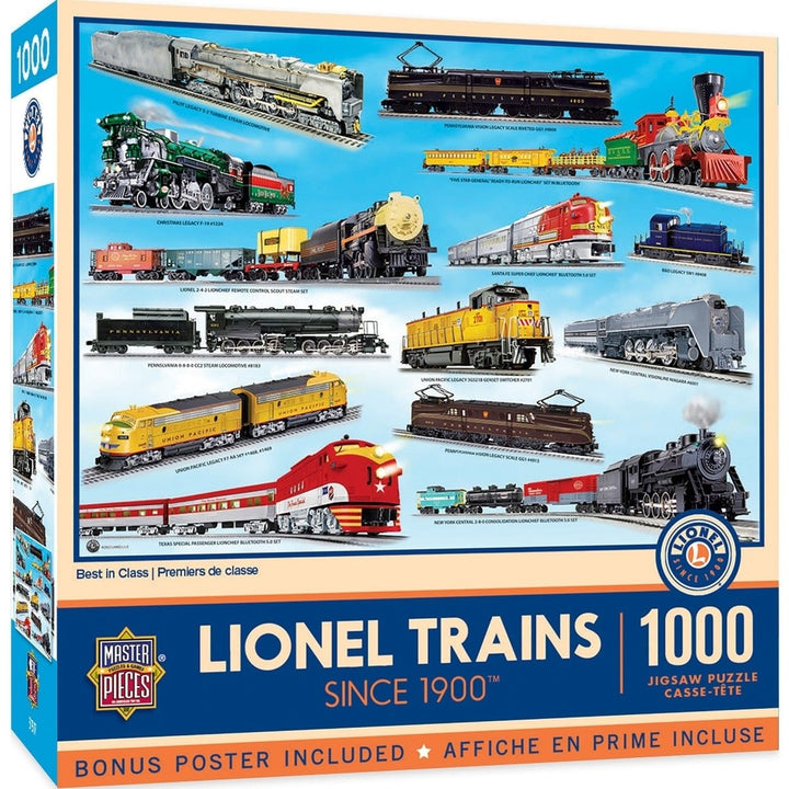 Lionel Trains 1000 Piece Jigsaw Puzzle Vintage Toy Train Nostalgia Puzzle Image 1