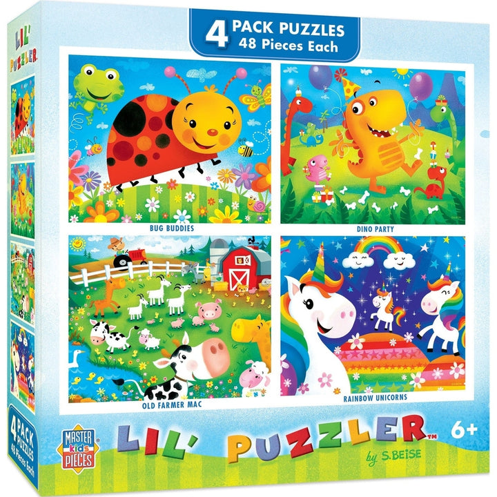 MasterPieces Lil Puzzler 48 Piece Jigsaw Puzzles 4-Pack for Kids Ages 6+ Image 1