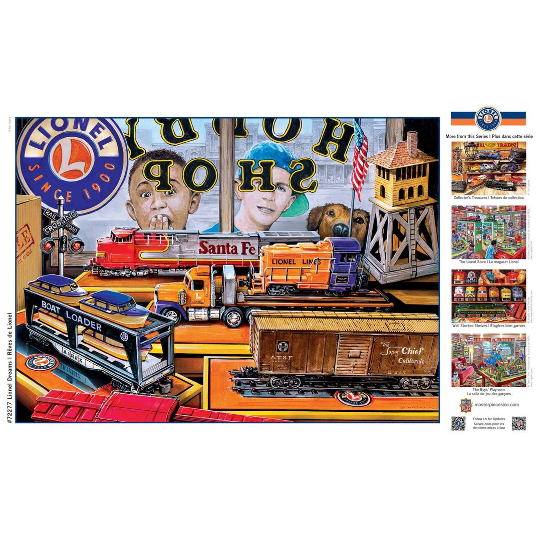 Lionel Trains 1000 Piece Jigsaw Puzzle Classic Santa Fe Engine 19.25x26.75 Image 4