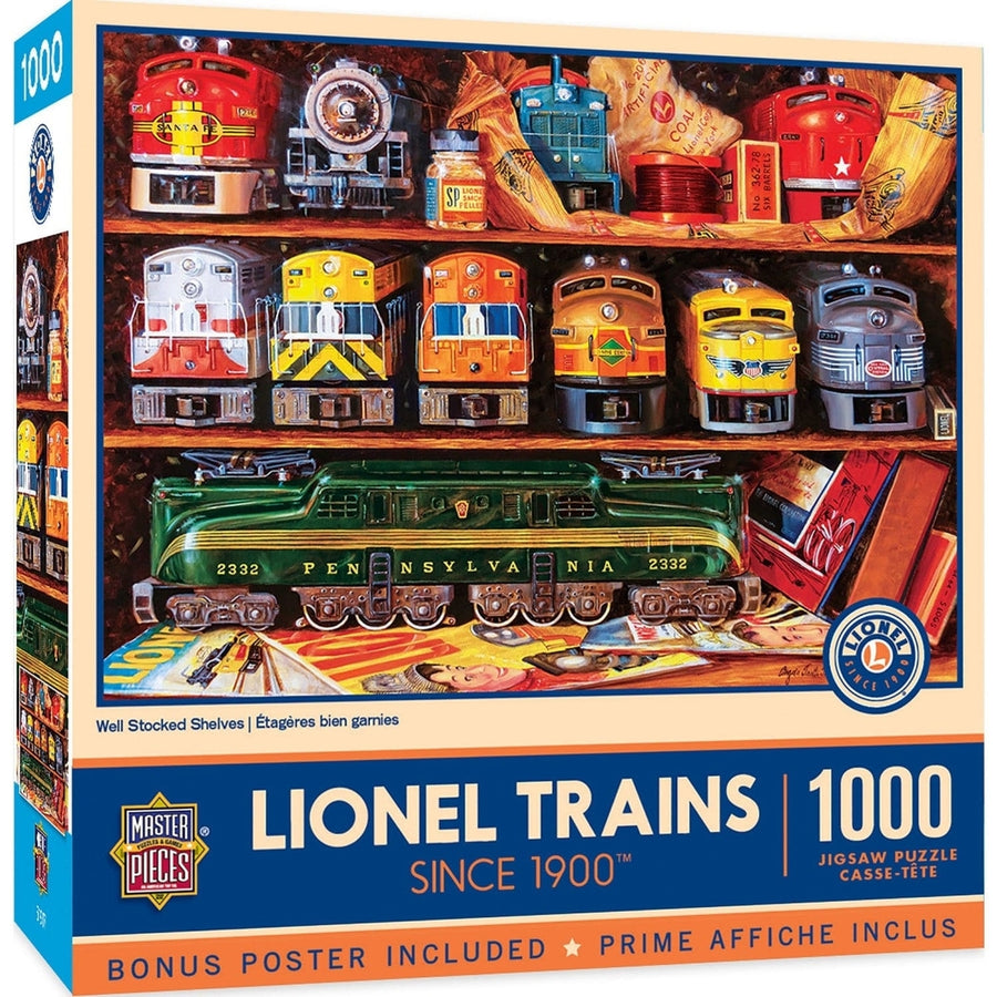 Lionel Trains 1000 Piece Jigsaw Puzzle Well Stocked Shelves 19.25"x26.75" Recycled Image 1