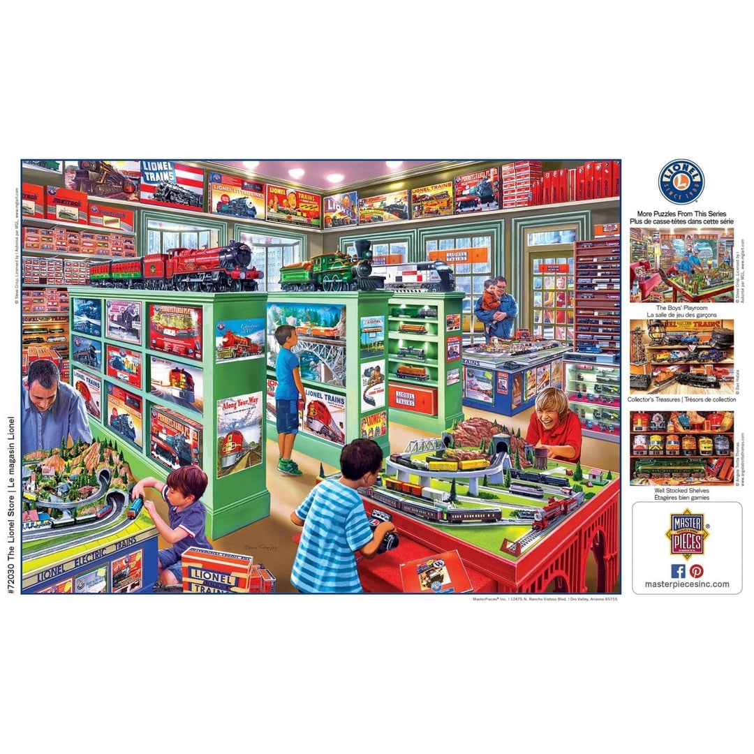 Lionel Trains 1000 Piece Jigsaw Puzzle 19.25 x 26.75 Eco-Friendly Recycled Chipboard Image 4