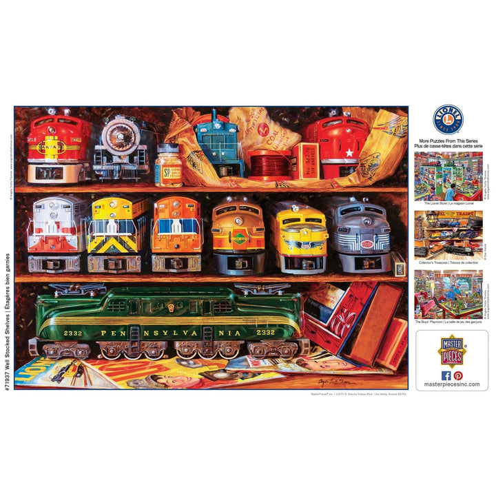 Lionel Trains 1000 Piece Jigsaw Puzzle Well Stocked Shelves 19.25"x26.75" Recycled Image 4