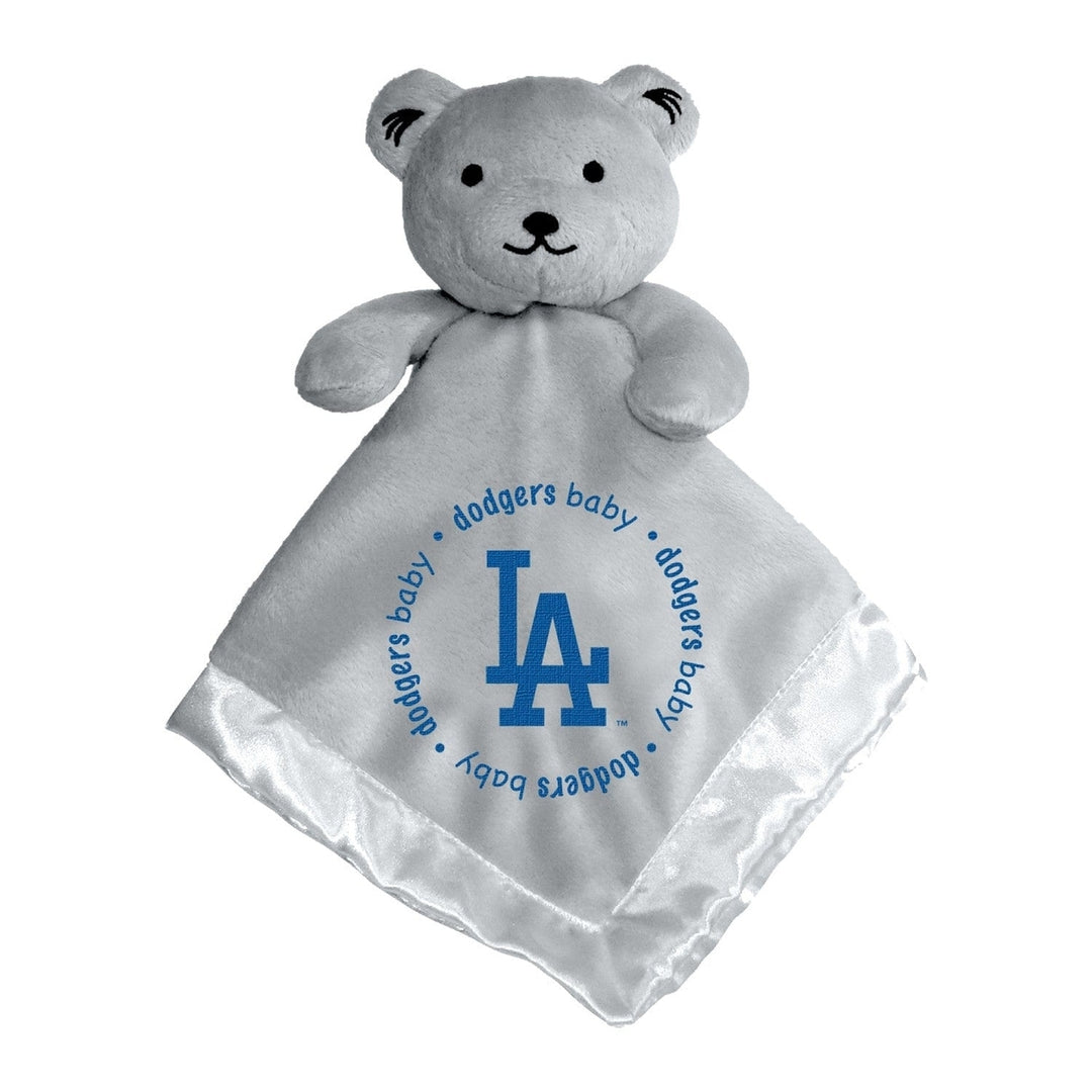 Los Angeles Dodgers Security Bear Gray Soft Plush 14in Baby Fanatics Image 1