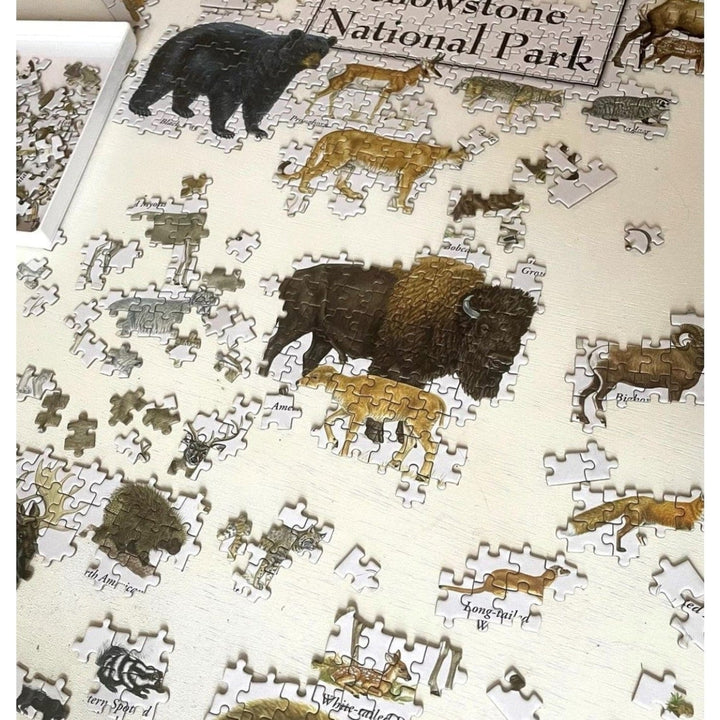 Mammals of Yellowstone National Park 1000 Piece Jigsaw Puzzle Recycled Material Image 4