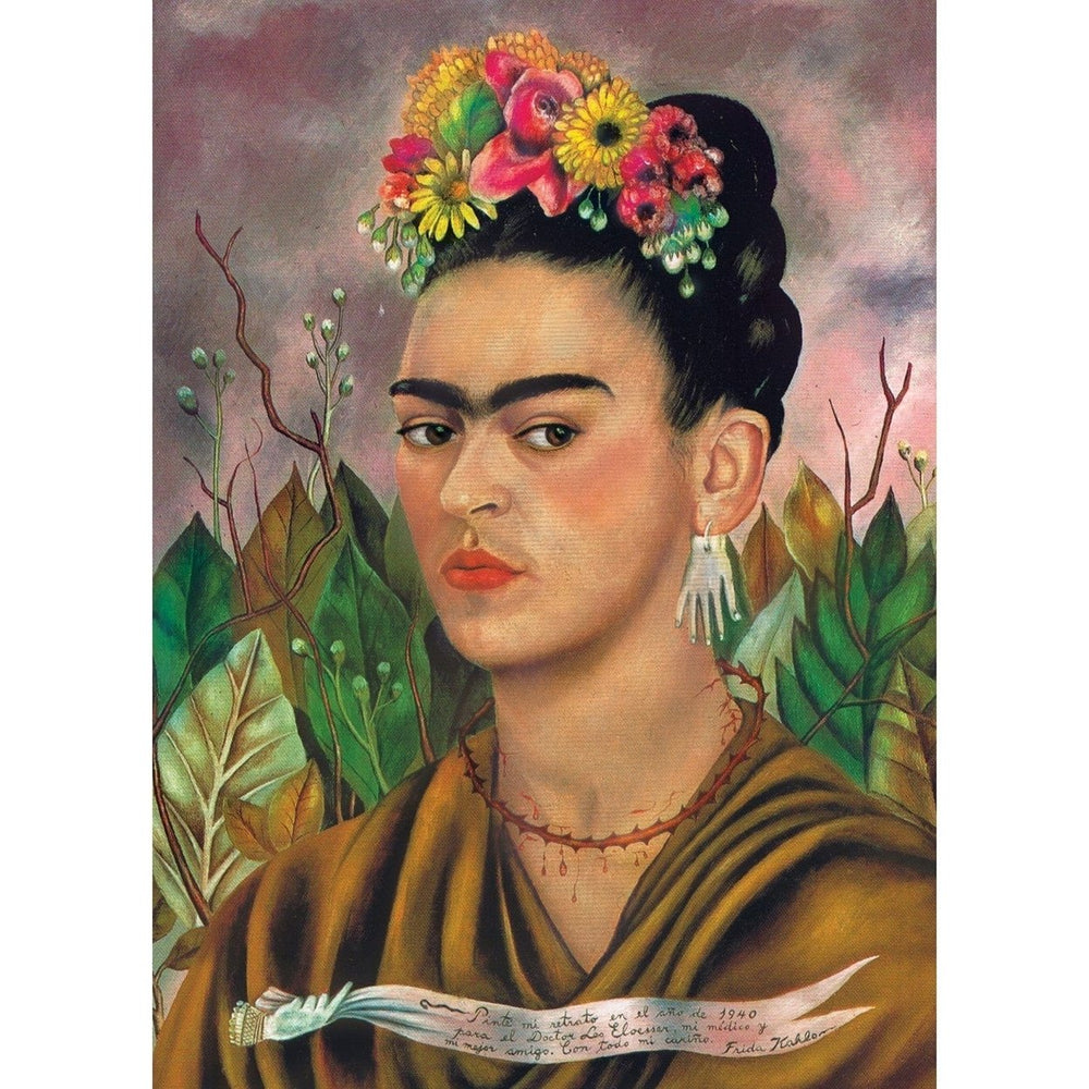 Frida Kahlo Self Portrait 1000 Piece Jigsaw Puzzle MasterPieces of Art Image 2