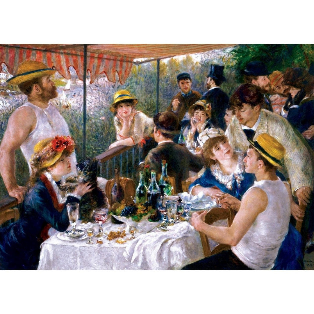 MasterPieces 1000 Piece Jigsaw Puzzle Luncheon of the Boating Party Linen Material Image 2