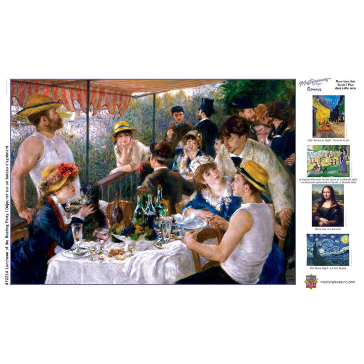 MasterPieces 1000 Piece Jigsaw Puzzle Luncheon of the Boating Party Linen Material Image 4