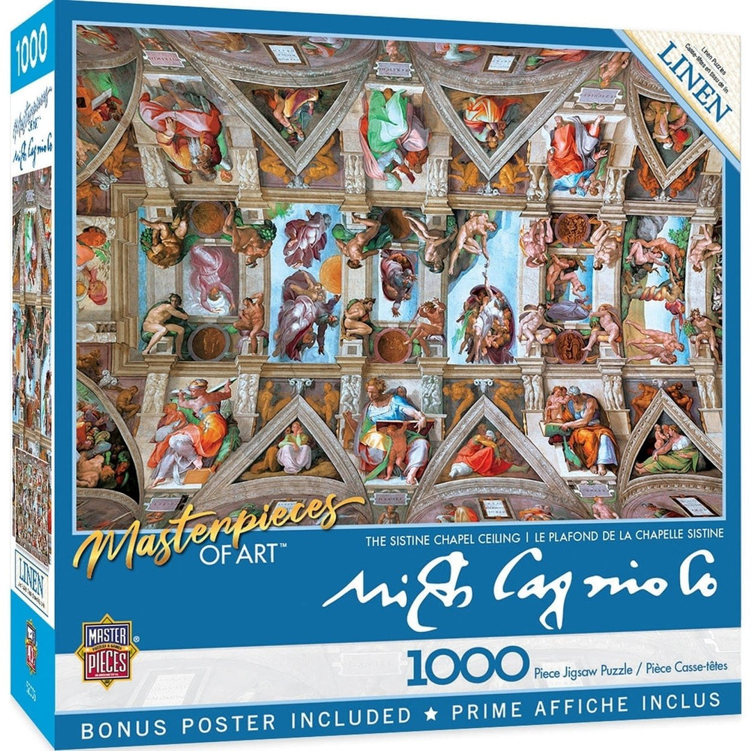 MasterPieces The Sistine Chapel Ceiling 1000 Piece Jigsaw Puzzle Art Game Image 1