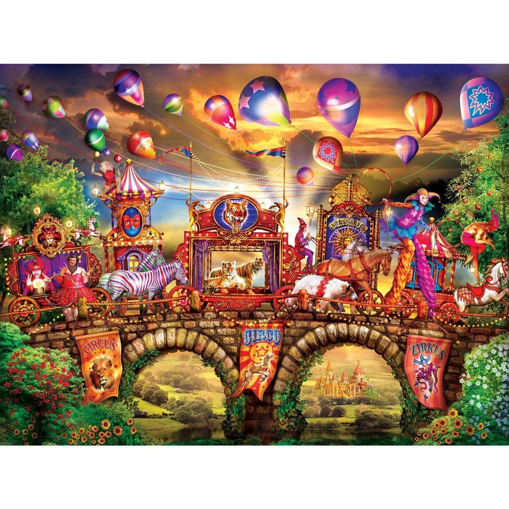 MasterPieces Medley 300PC EZ Grip Jigsaw Puzzle 18x24 Carnival Parade Theme Image 2