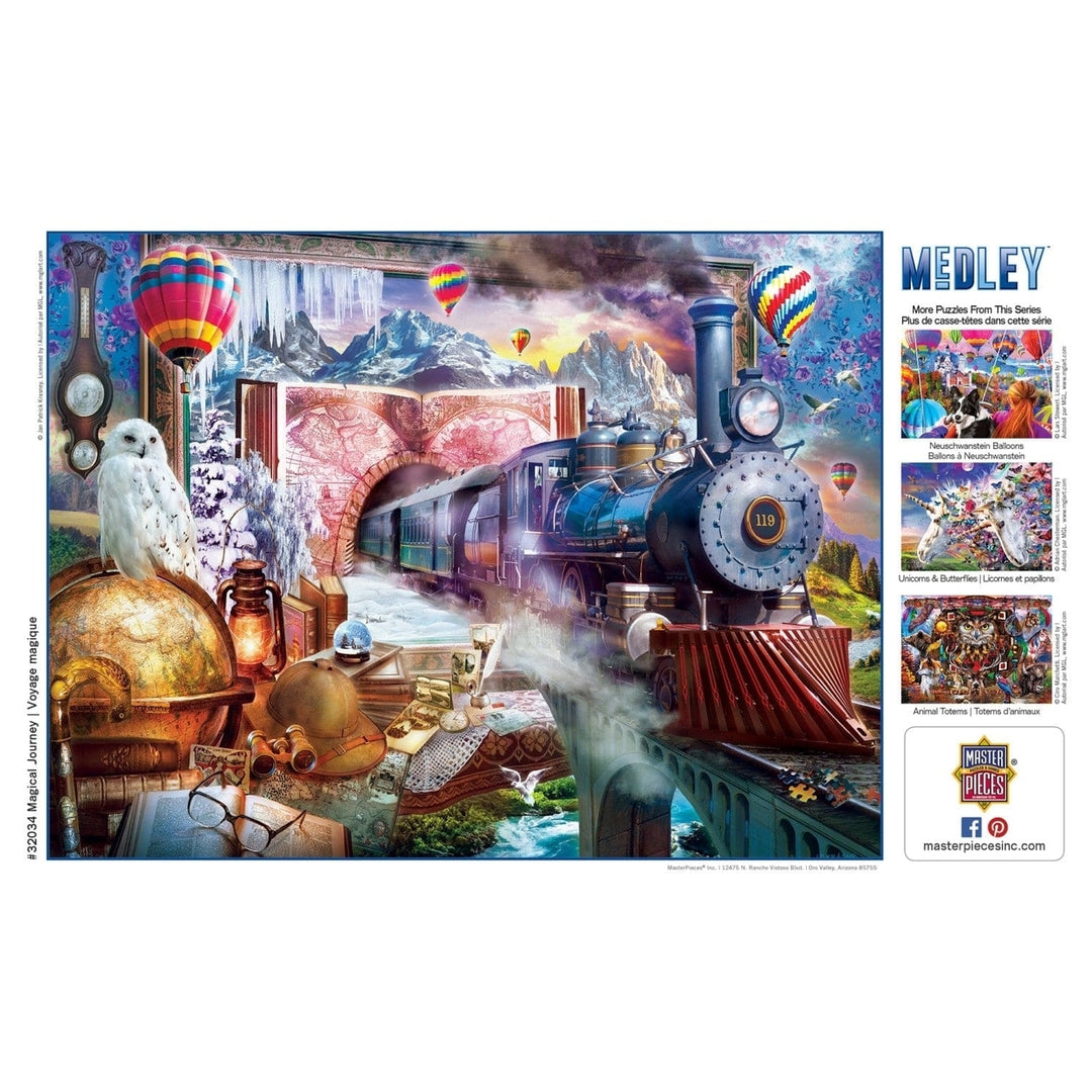 MasterPieces Medley 300 Piece EZ Grip Jigsaw Puzzle Magical Journey 18x24 Image 4