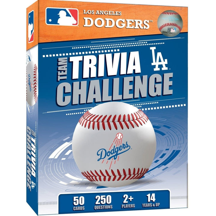 Los Angeles Dodgers Trivia Challenge Game 50 Cards 250 Questions Ages 12+ Image 1