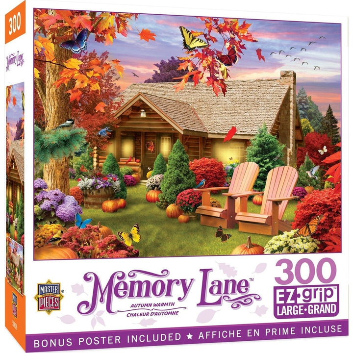 MasterPieces Memory Lane Autumn Warmth 300PC EZ Grip Jigsaw Puzzle 18x24 in Image 1