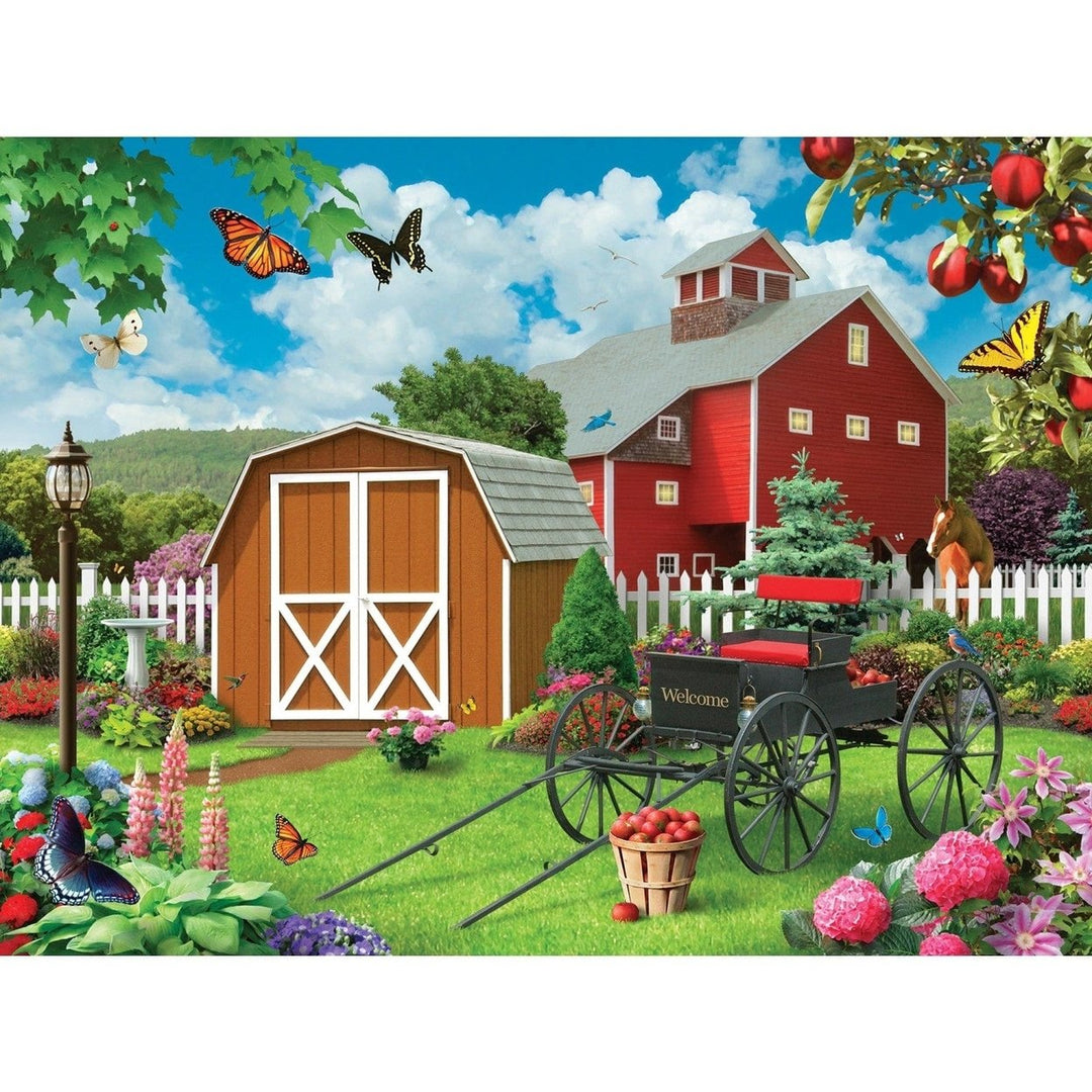 Memory Lane 300 Piece EZ Grip Jigsaw Puzzle Barnyard Beauties Alan Giana Art Image 2