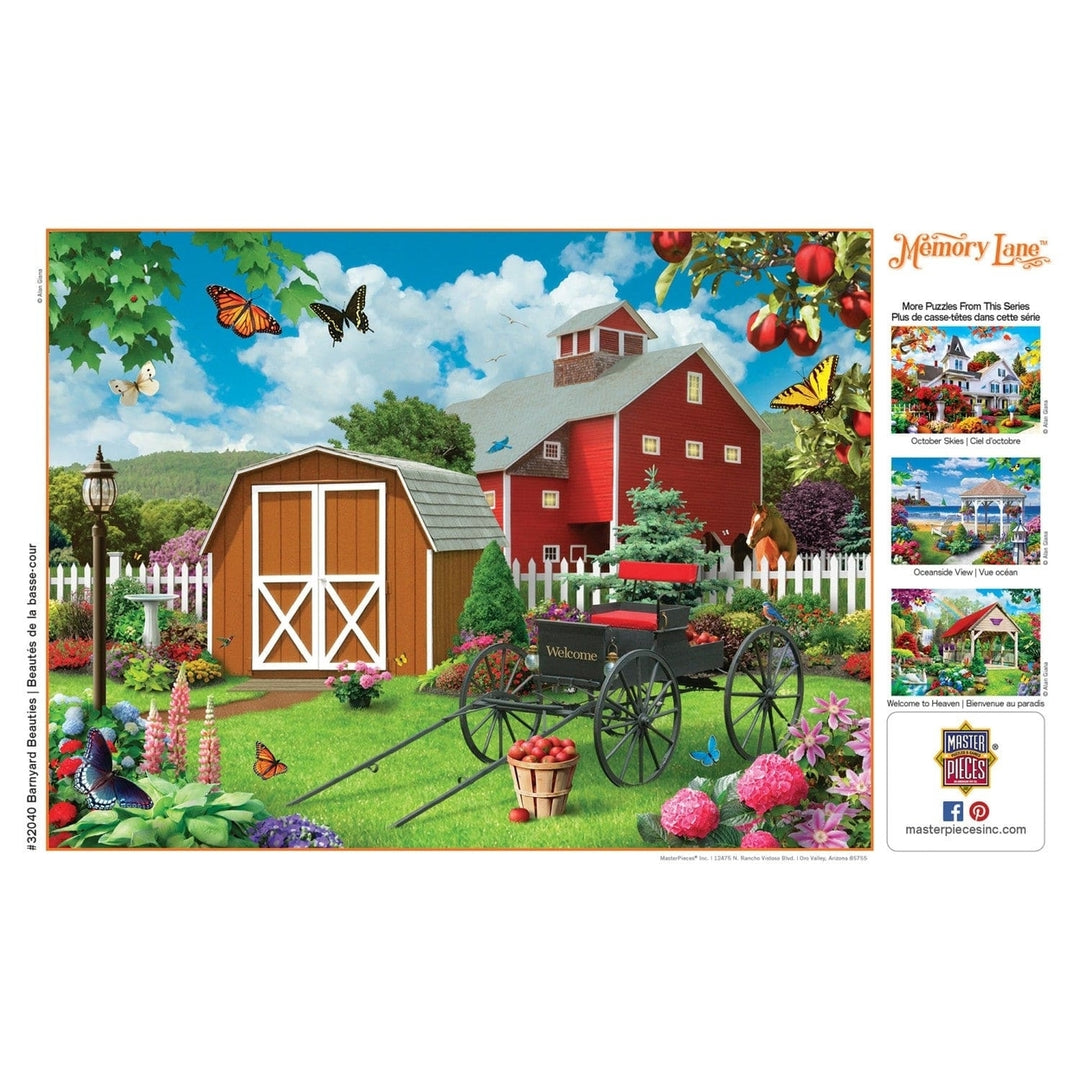 Memory Lane 300 Piece EZ Grip Jigsaw Puzzle Barnyard Beauties Alan Giana Art Image 4