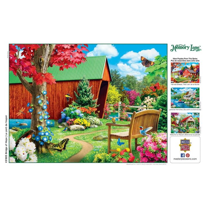 MasterPieces Memory Lane Bridge of Hope 300PC EZ Grip Jigsaw Puzzle 18x24 inch Image 4