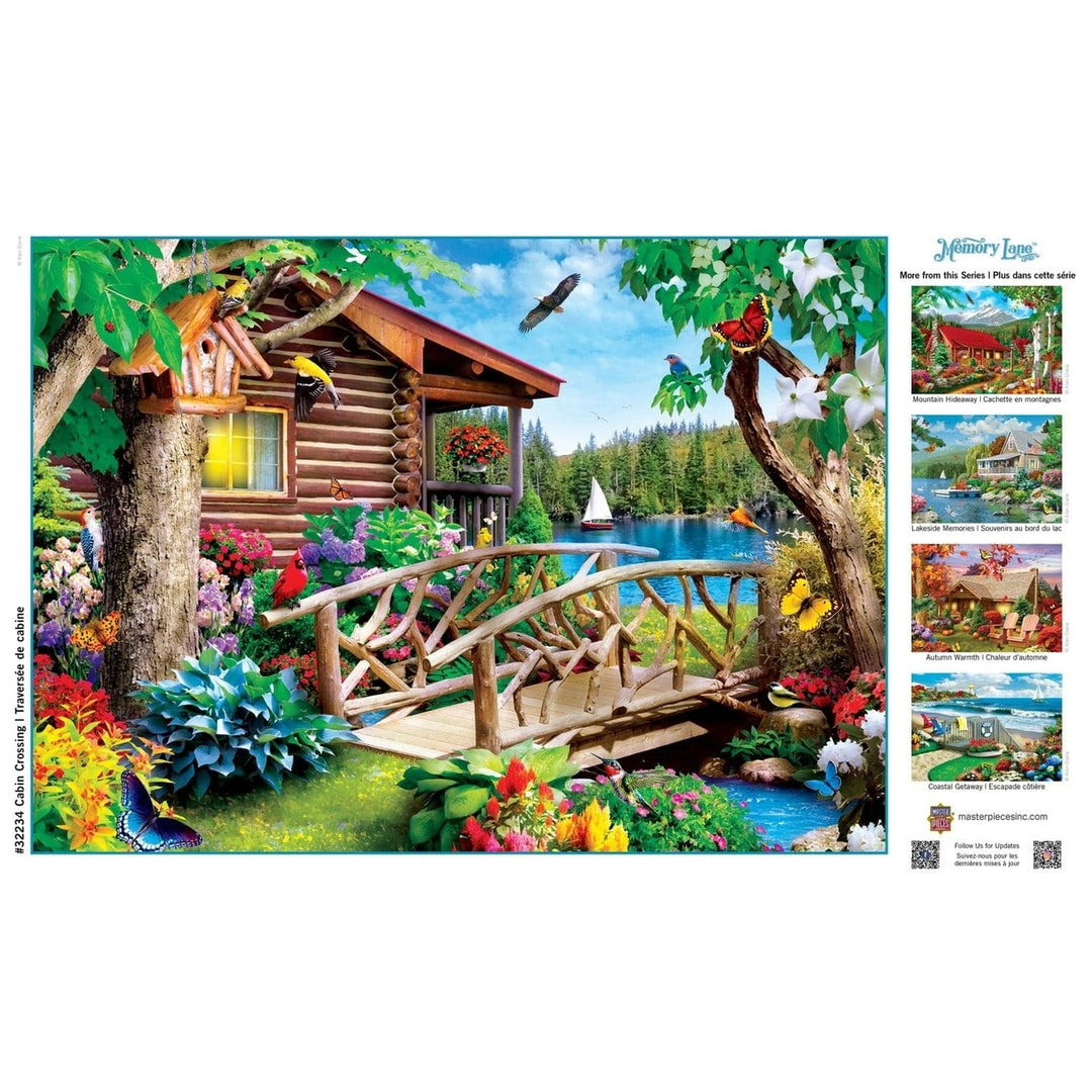 MasterPieces Memory Lane EZ Grip 300 Piece Jigsaw Puzzle 18x24 Summer Picnic Scene Image 4