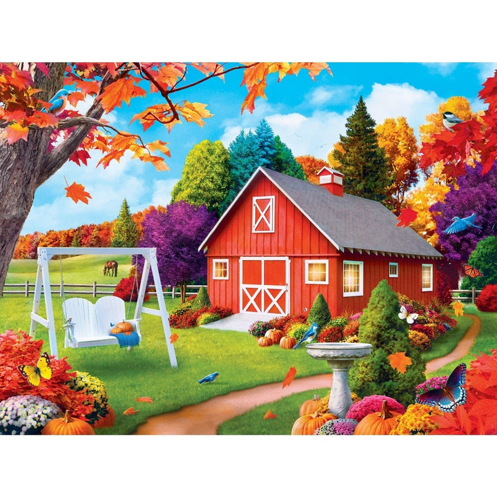 MasterPieces Memory Lane Harvest Breeze 300 Piece EZ Grip Jigsaw Puzzle 18x24 Image 2