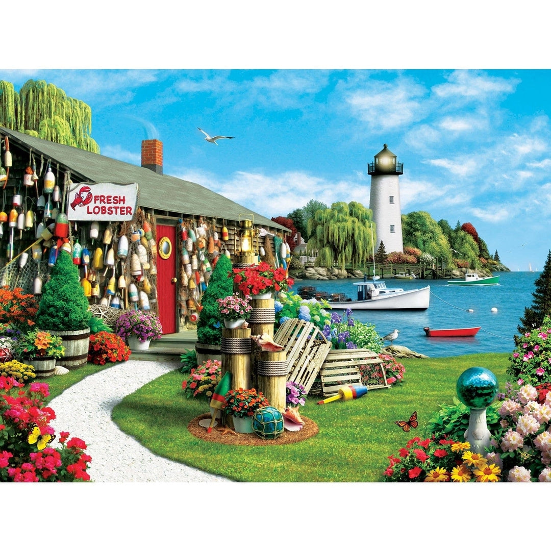 Memory Lane Lobster Bay 300PC EZ Grip Jigsaw Puzzle 18x24 Recycled Material Image 2