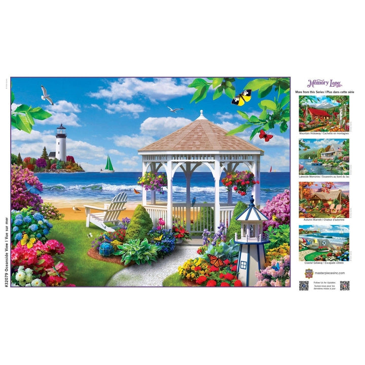 MasterPieces Memory Lane 300 Piece EZ Grip Jigsaw Puzzle Oceanside View 18x24 Image 4