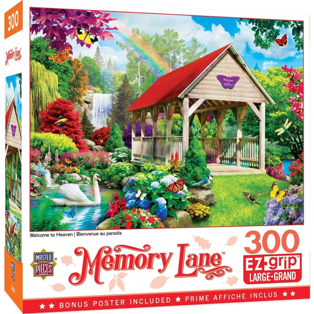 MasterPieces 300 Piece EZ Grip Jigsaw Puzzle Memory Lane Country Bridge 18x24 Image 1