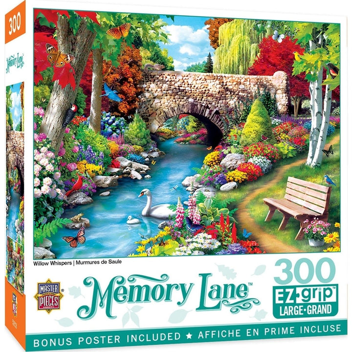 Memory Lane 300 Piece EZ Grip Jigsaw Puzzle Fall Scene by Alan Giana 18x24 Image 1