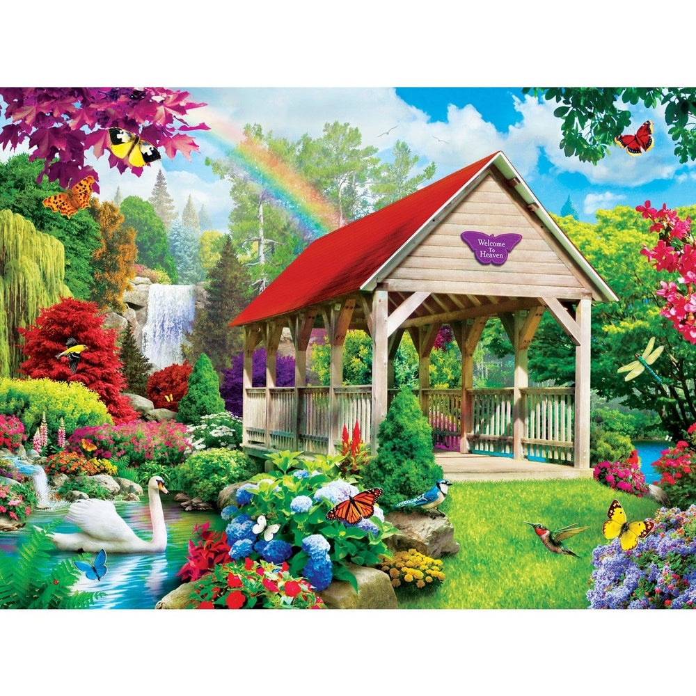 MasterPieces 300 Piece EZ Grip Jigsaw Puzzle Memory Lane Country Bridge 18x24 Image 2