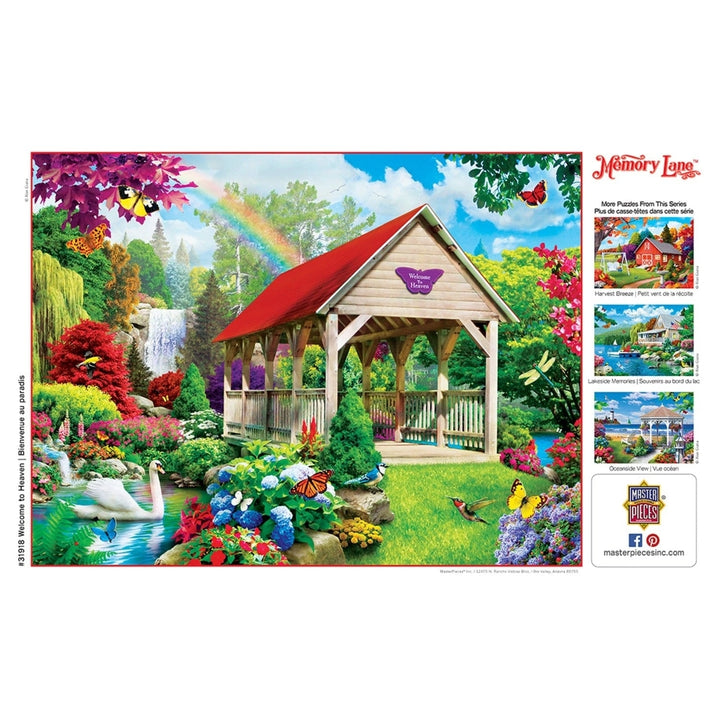 MasterPieces 300 Piece EZ Grip Jigsaw Puzzle Memory Lane Country Bridge 18x24 Image 4