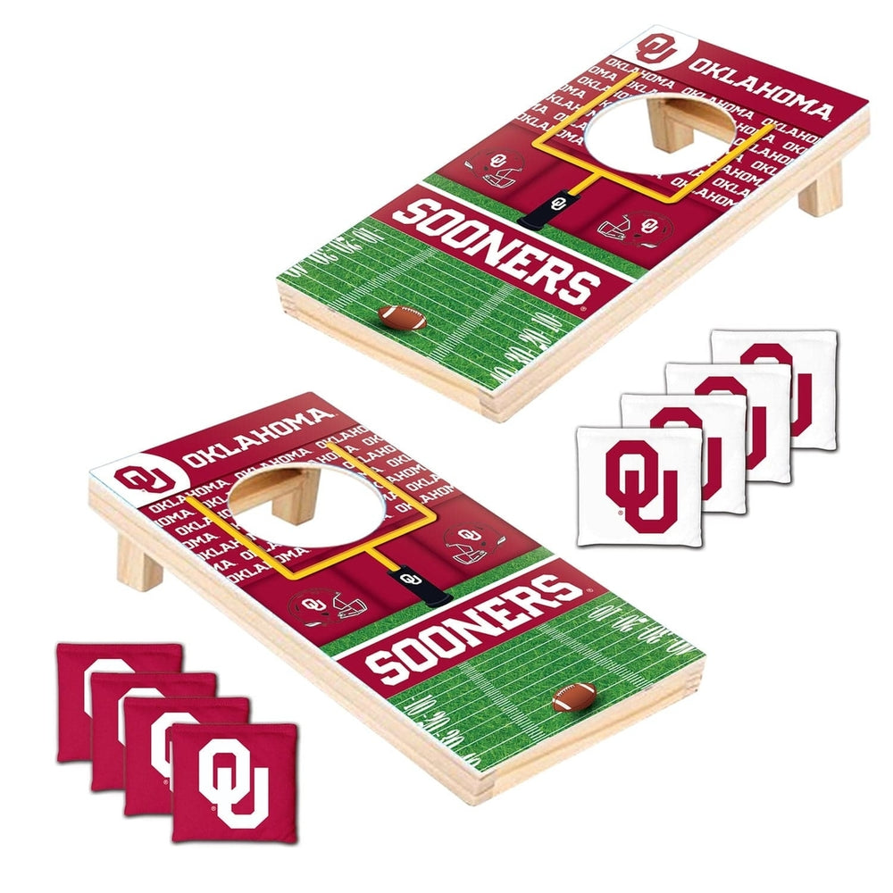 Oklahoma Sooners - NCAA Tabletop Cornhole Image 2