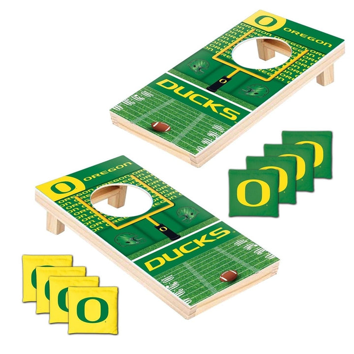 Oregon Ducks - NCAA Tabletop Cornhole Image 2