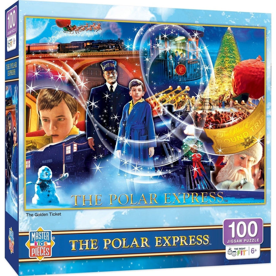 The Polar Express - Golden Ticket 100 Piece Jigsaw Puzzle Image 1