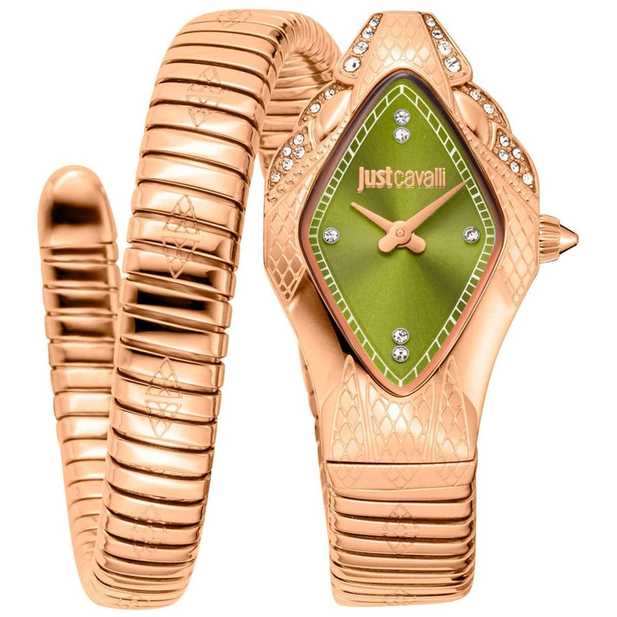 Just Cavalli Womens Ferocious Green Dial Watch - JC1L306M0055 Image 1