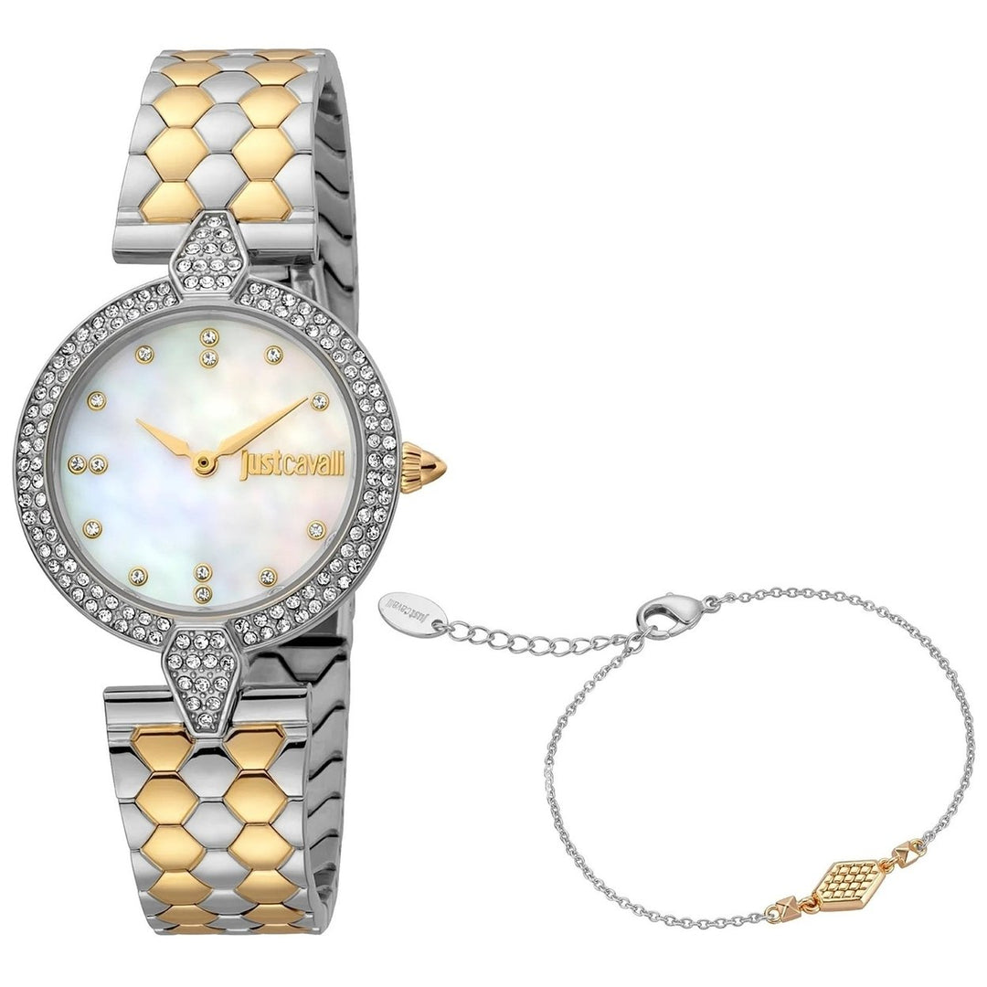 Just Cavalli Womens Set Mother of Pearl Dial Watch - JC1L159M0085 Image 1