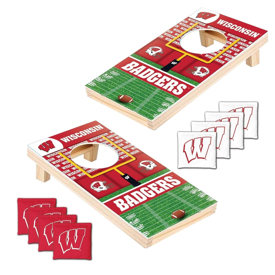 Wisconsin Badgers - NCAA Tabletop Cornhole Image 2