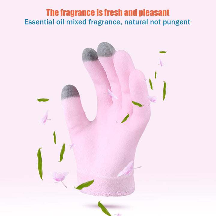 Touch Screen Spa Gloves Moisturizing Gel Gloves Heal Eczema Cracked Dry Skin Cracked hand Cuticles for for Repair Image 8