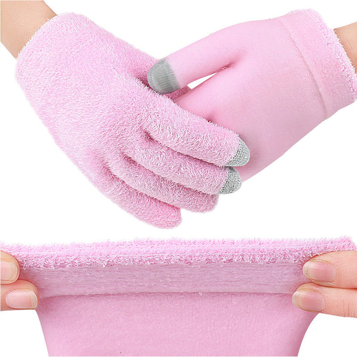 Touch Screen Spa Gloves Moisturizing Gel Gloves Heal Eczema Cracked Dry Skin Cracked hand Cuticles for for Repair Image 9