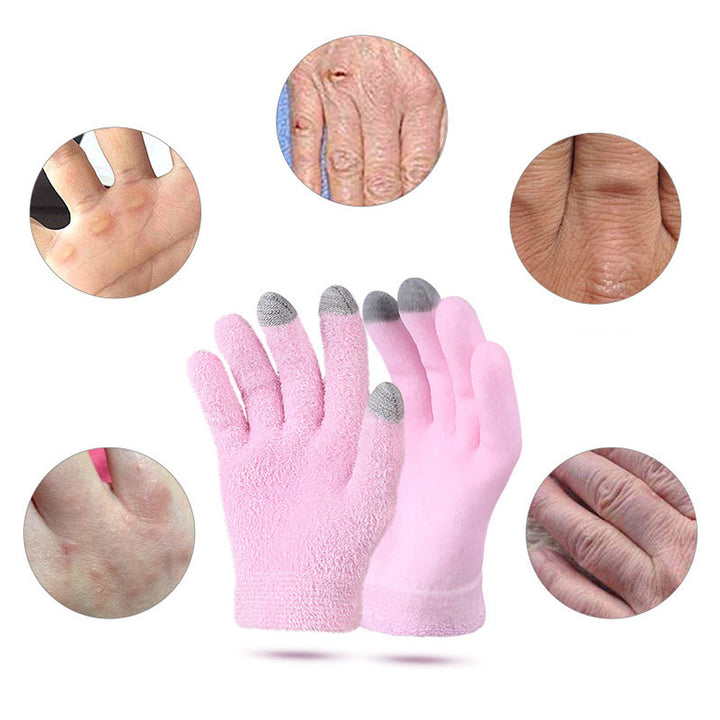 Touch Screen Spa Gloves Moisturizing Gel Gloves Heal Eczema Cracked Dry Skin Cracked hand Cuticles for for Repair Image 11