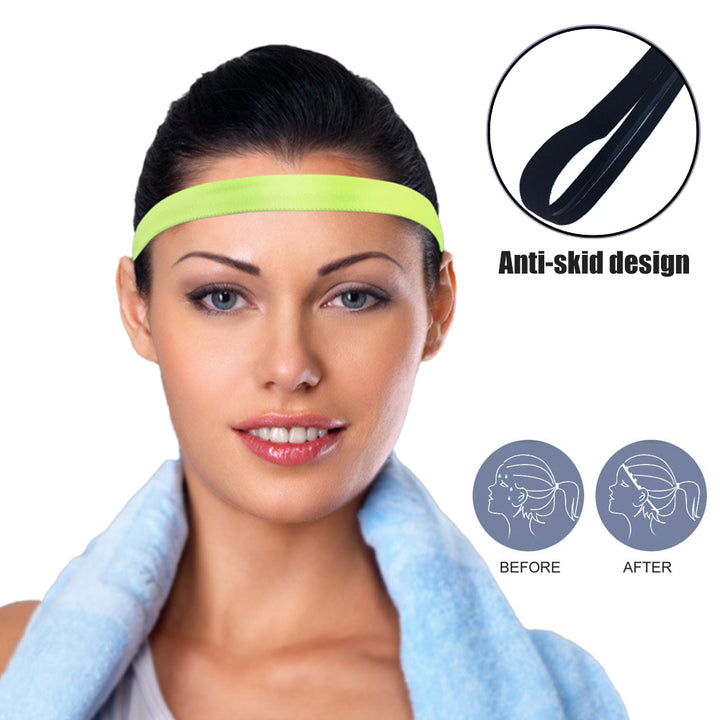 1Pcs Headband for Men and Woman Sweatband Sport Headband Perfect for Working Out Running Yoga- High Stretchand Moisture Image 2