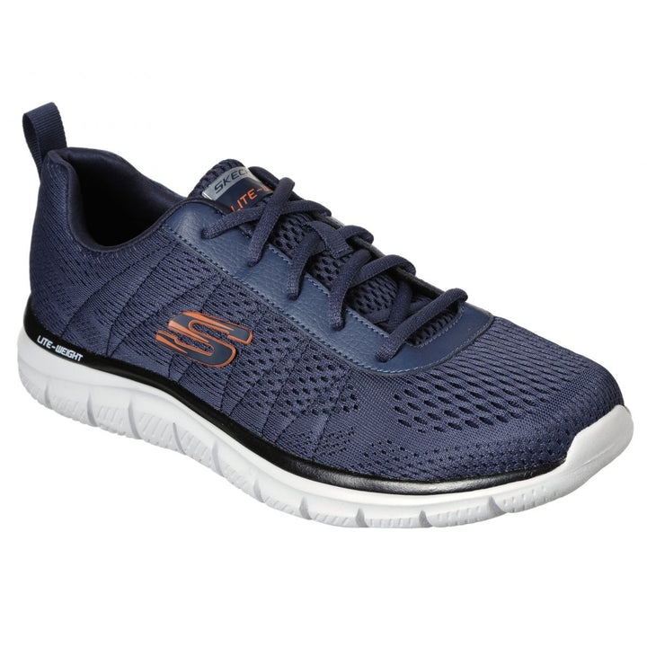 Skechers Mens Track - Moulton Sneaker Navy/Orange - 232081-NVOR NAVY ORANGE Image 2