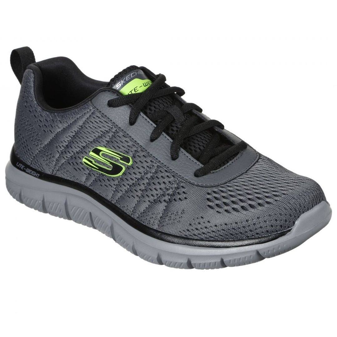 Skechers Mens Track - Moulton Sneaker Charcoal/Black - 232081-CCBK CHARCOAL BLACK Image 2