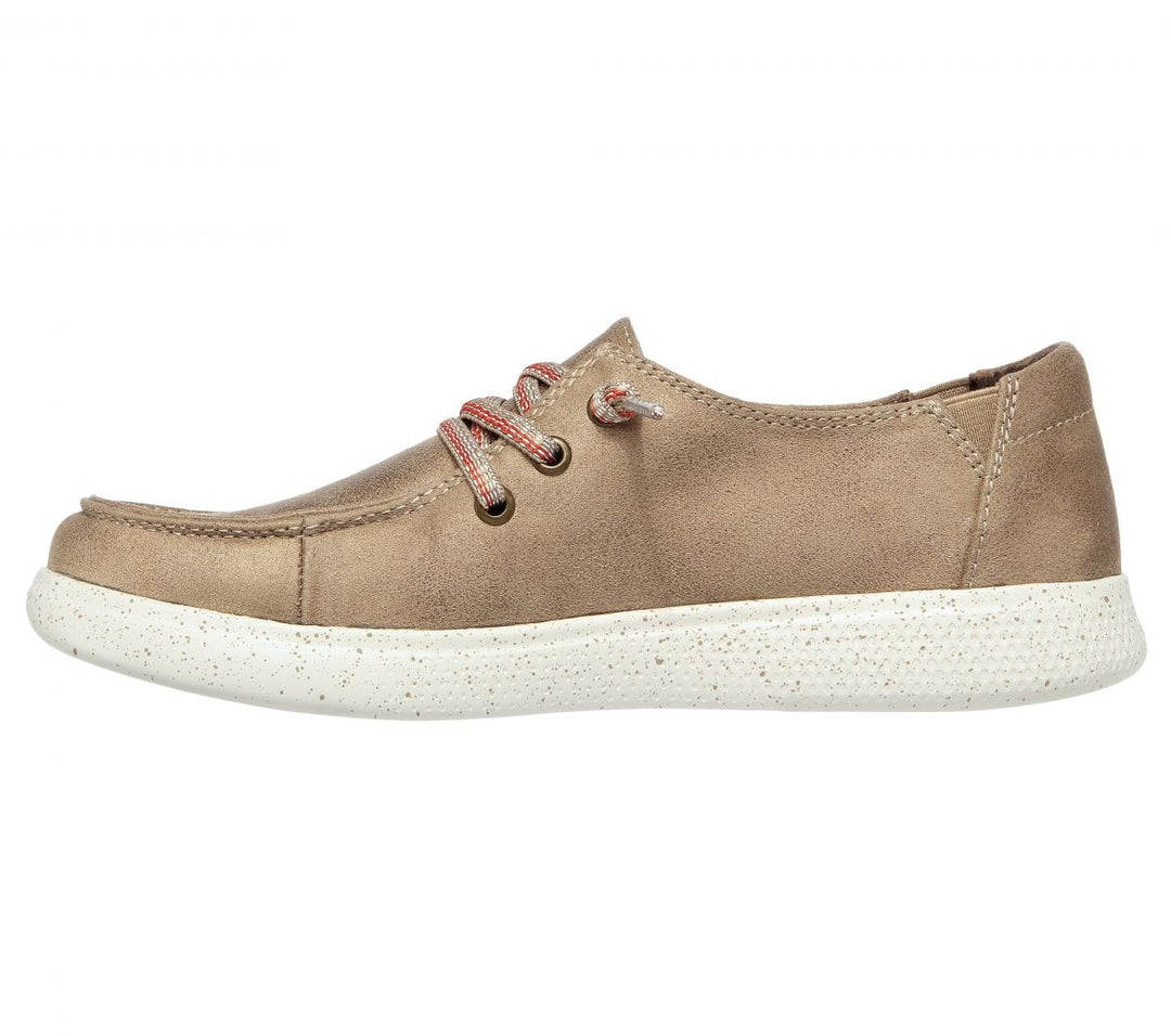 Skechers Womens Bobs Skipper - Sandbar Social Sneaker Taupe - 113453-TPE TAUPE Image 3