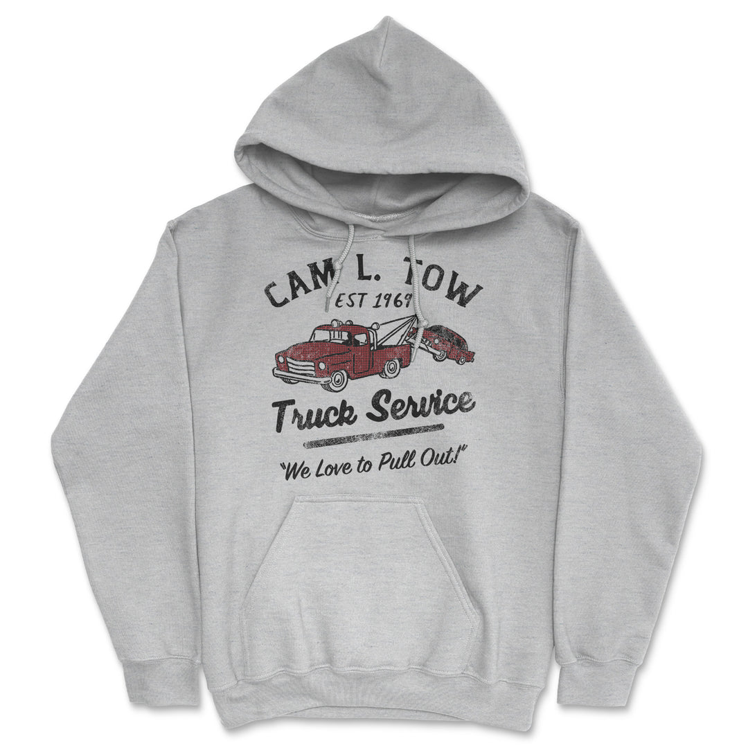 Cam L Tow Truck Service Unisex Hoodie Funny Sarcastic Adult Joke Hooded Sweatshirt Image 1