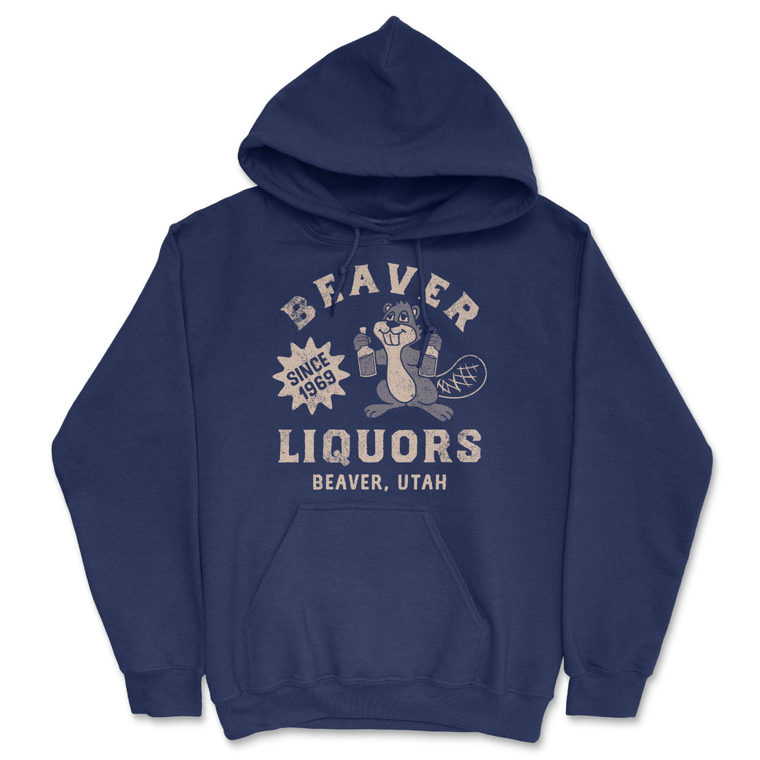 Beaver Liquors Unisex Hoodie Funny Sarcastic Drinking Graphic Novelty Hooded Sweatshirt Image 1