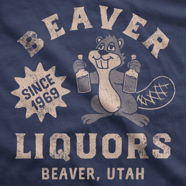 Beaver Liquors Unisex Hoodie Funny Sarcastic Drinking Graphic Novelty Hooded Sweatshirt Image 2