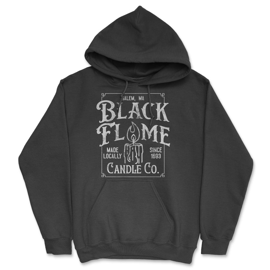 Black Flame Candle Co Unisex Hoodie Funny Sarcastic Spooky Halloween Graphic Hooded Sweatshirt Image 1