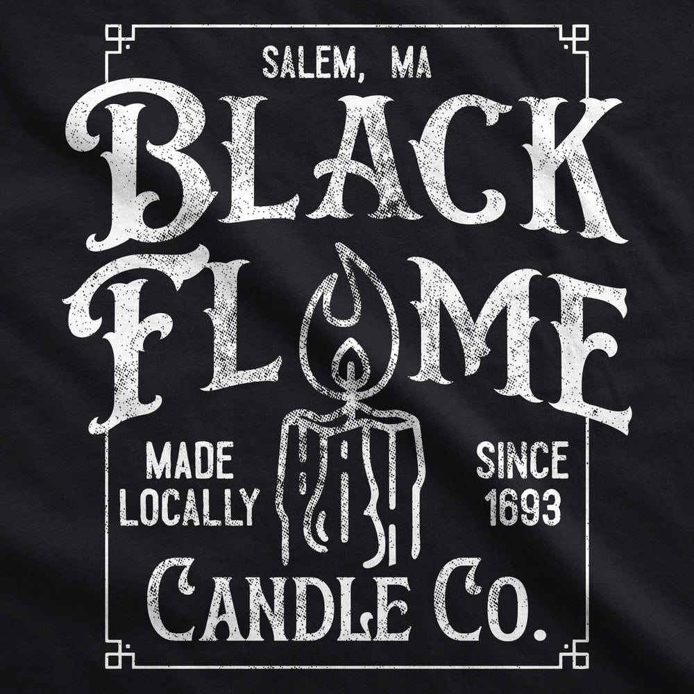 Black Flame Candle Co Unisex Hoodie Funny Sarcastic Spooky Halloween Graphic Hooded Sweatshirt Image 2