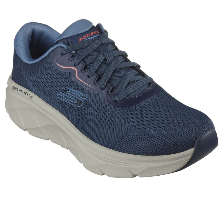 Skechers Mens Relaxed Fit: DLux Walker 2.0 - Swave Navy/Blue - 232714-NVBL NAVY / BLUE Image 2