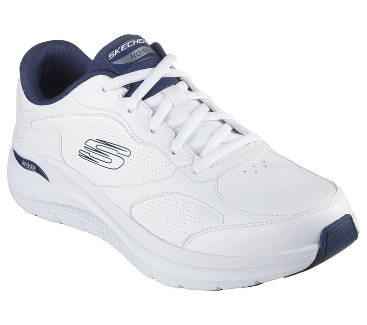 Skechers Mens Arch Fit 2.0 - Safehouse Sneaker White/Navy - 232703-WNV WHITE / NAVY Image 2