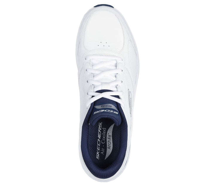 Skechers Mens Arch Fit 2.0 - Safehouse Sneaker White/Navy - 232703-WNV WHITE / NAVY Image 3